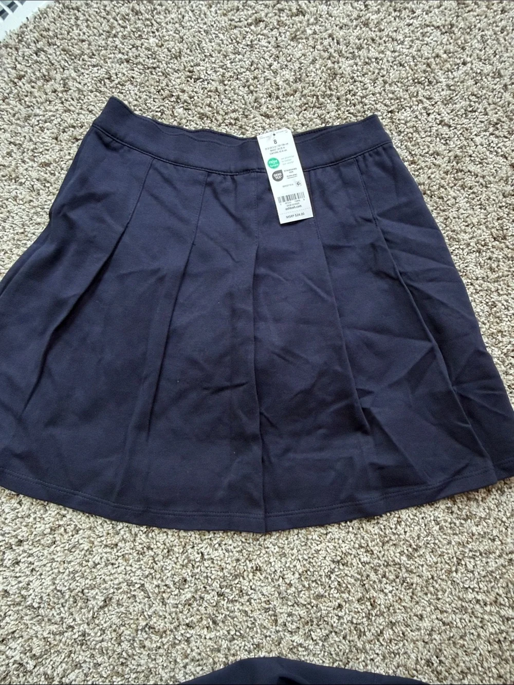 2 - NWT OshKosh B'gosh Navy Circle Skorts with Built-In Shorts size 8